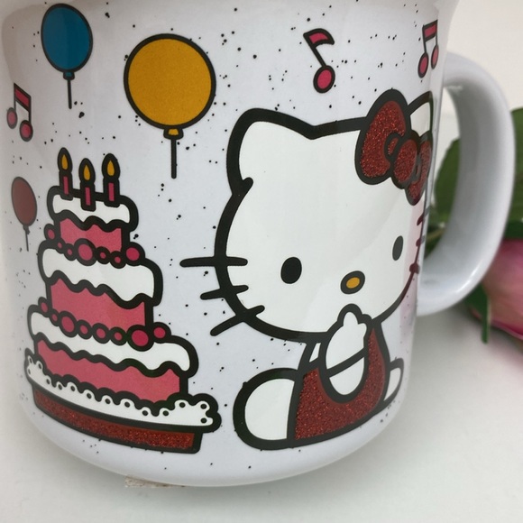 Hello Kitty Happy Birthday ceramic mug NEW! Sanrio Hello Kitty - Picture 3 of 11
